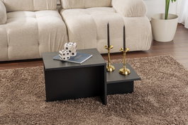 AUCUNE Mesa de centro HARMONY Rectangular Negra